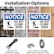 Signmission Do Not Climb Over, 24 in W x Rectangle, Plastic OS-2PACK-NS-P-1824-L-11113 - alternate 3